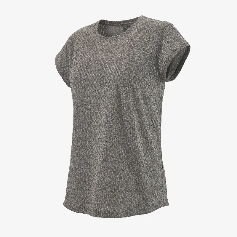 Polera Mujer Ridge Flow Shirt Fleece Fabric Down Fabric Feather Fabric
