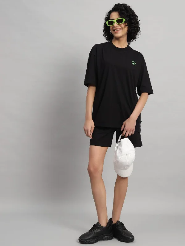 Teddy Logo T-shirt and Short Set Zippered Front Buttoned Front Snap Front