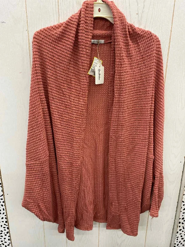 Pink Womens Size M Shirt Seamless Knitted Crochet