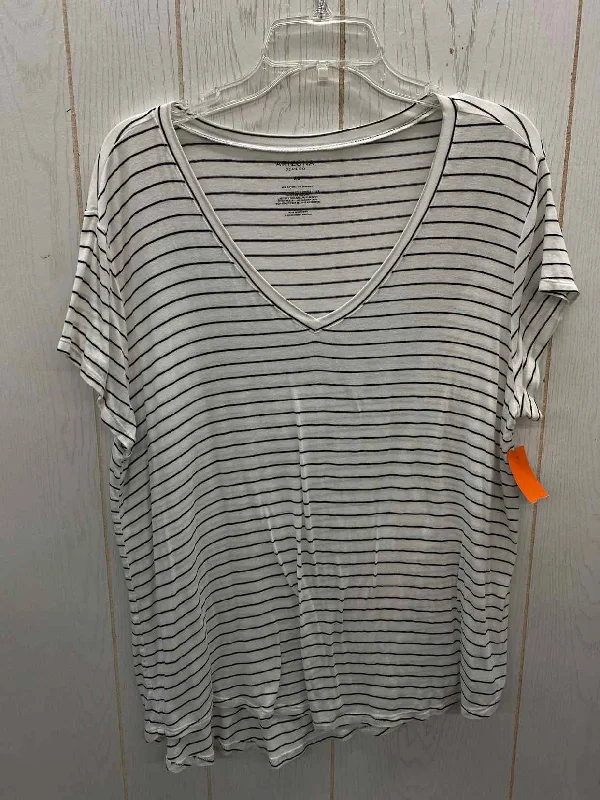 Arizona Black Womens Size XL Shirt Collared T-Shirt Boat Neck A-Line