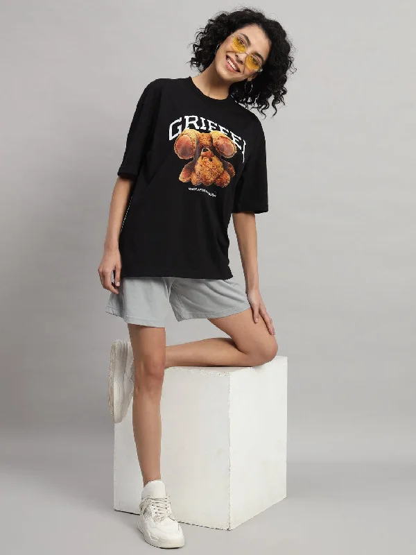 upside down bear T-shirt and Short Set Embroidered Appliqued Beaded