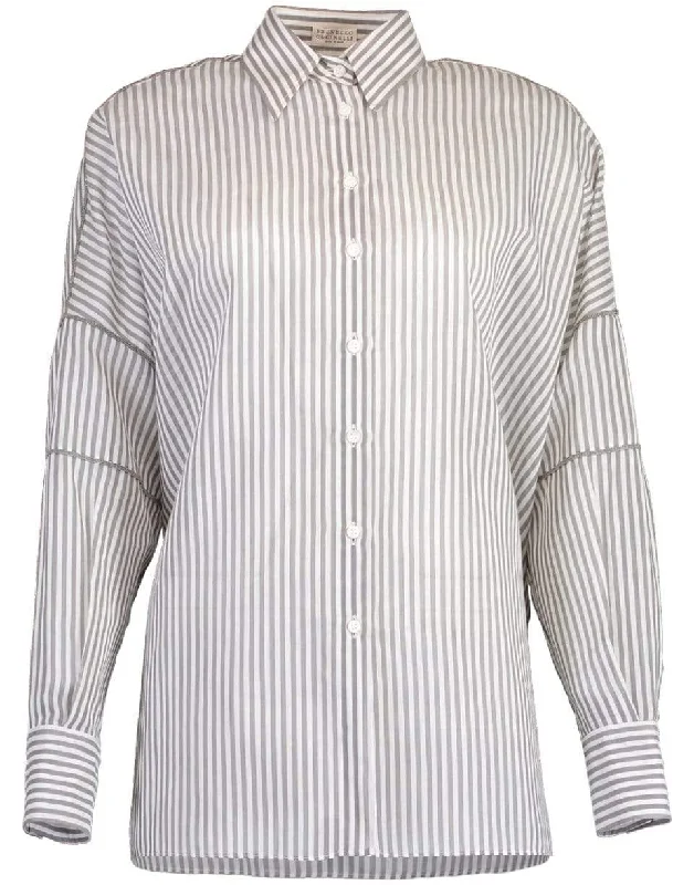 Monili Trim Pinstripe Tunic Shirt Jersey Fabric Tulle Fabric Batik Fabric