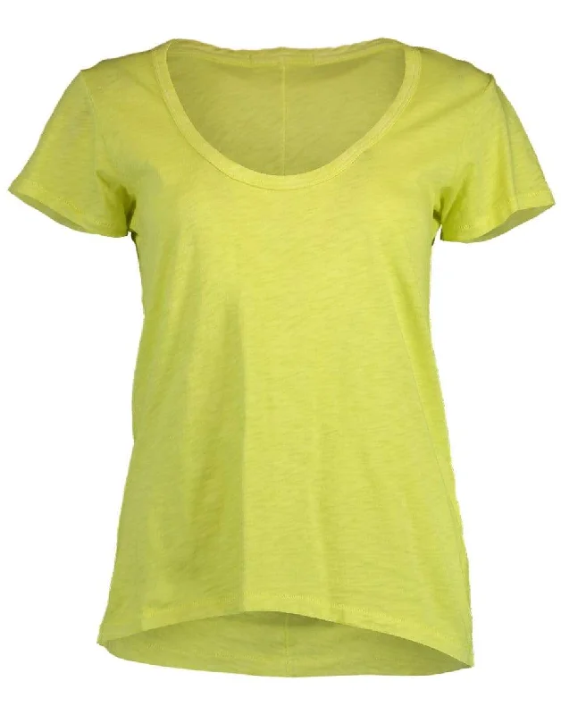 U-Neck T-Shirt Layered Multi-layer Single Layer