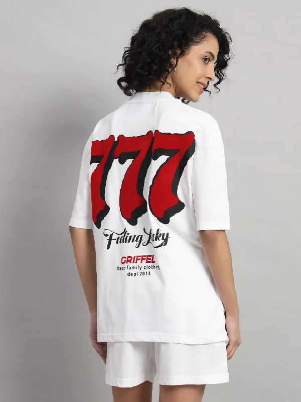 777 T-shirt and Short Set Denim Fabric Leather Fabric Suede Fabric