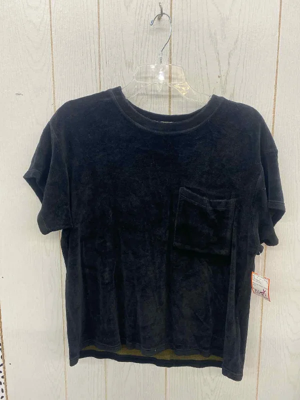 Cloth & Stone Black Womens Size Small Shirt Hooded Caped Shawl Collar