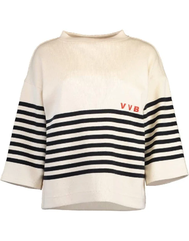 Striped Ribbed T-Shirt Cozy Warm Stylish
