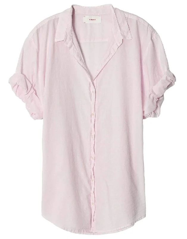 Lilac Channing Shirt Lace Blend Ribbed Blend Corduroy Blend