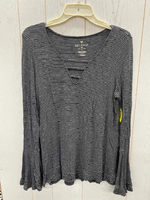 American Eagle Black Womens Size L Shirt Machine Wash Dry Clean Hand Wash