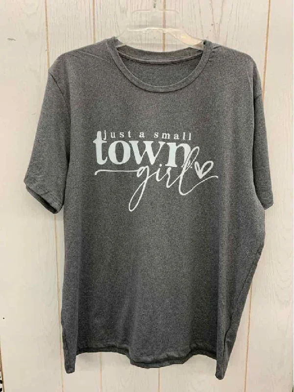 Gray Womens Size 18/20 Shirt Hooded Caped Shawl Collar