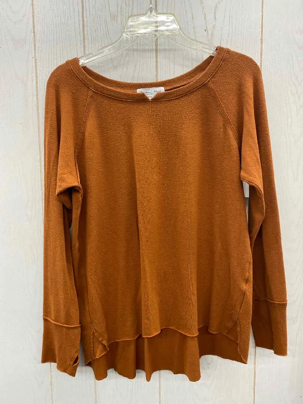 Michael Stars Brown Womens Size L Shirt Elegant Classic Vintage