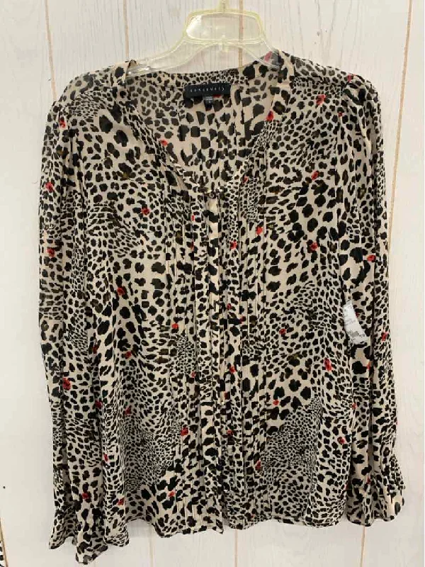 Sanctuary Black Womens Size L Shirt Front Pockets Side Pockets Patch Pockets