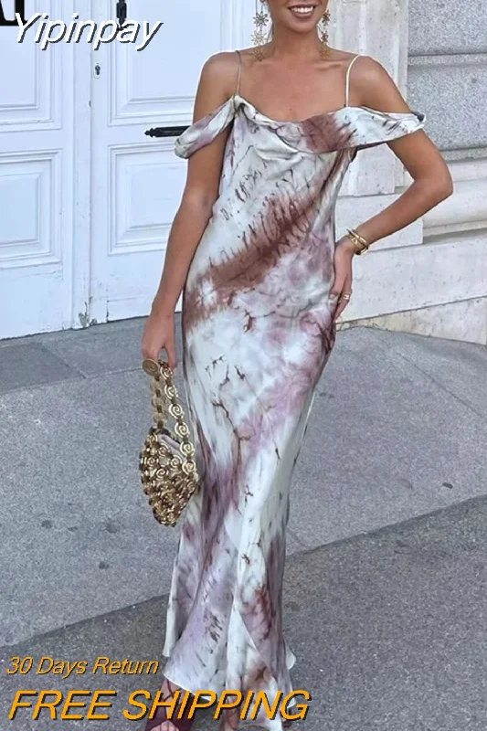 Yipinpay Tie Dye Slip Dress Woman Off Shoulder Long Dresses For Women Summer Chic And Elegant Evening Dress 2023 Sexy Party Dresses Tunics Cozy soft Yipinpay Tie Dye Slip Dress Woman Off Shoulder Long Dresses For Women Summer Chic And Elegant Evening Dress 2023 Sexy Party Dresses Tunics Cozy soft