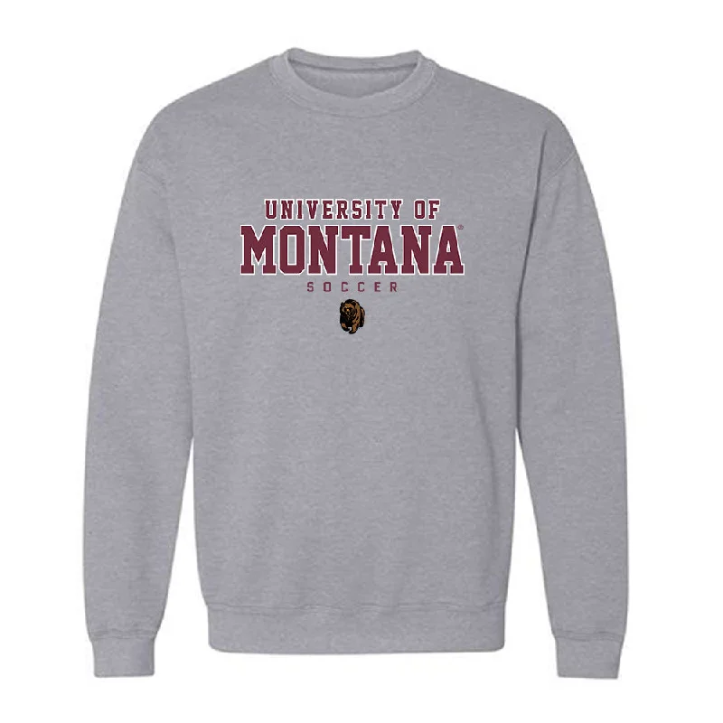 Montana - NCAA Women's Soccer : Bayliss Flynn - Classic Shersey Crewneck Sweatshirt. Hoodie with Hem Embroidery Detailed Premium Montana - NCAA Women's Soccer : Bayliss Flynn - Classic Shersey Crewneck Sweatshirt. Hoodie with Hem Embroidery Detailed Premium