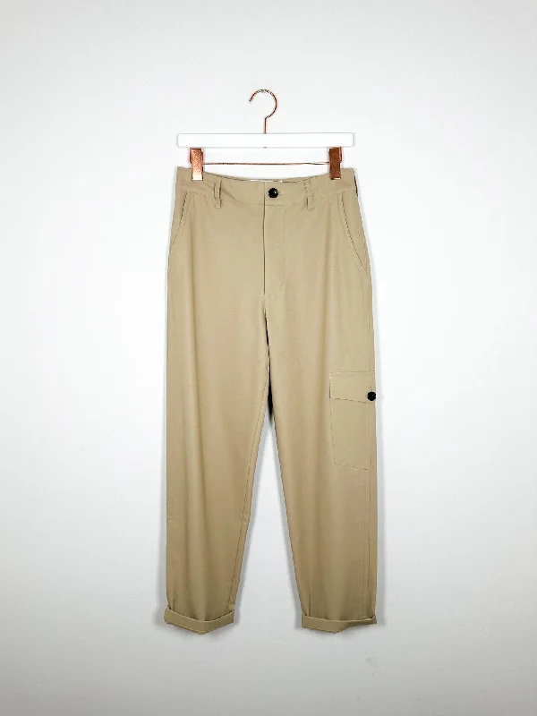 Maria McManus - Cropped Cargo Pant - Sand Cozy Jogger Leggings