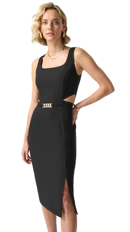 Luxe Twill Cut Out Sheath Dress. Style JR242101 Tunics Mesh breathable
