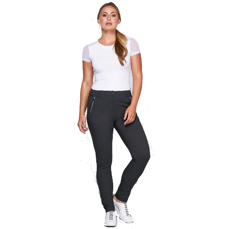 Anatomie Gail Curvy High Waisted Zip Womens Travel Pants Classic Flared Pants