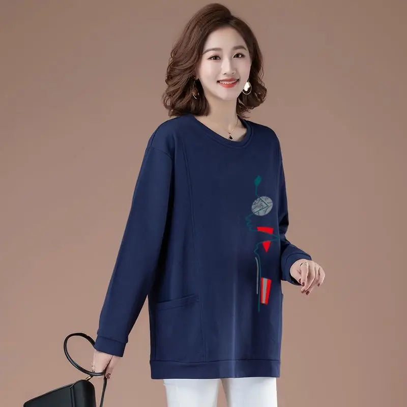 Print Navy Blue