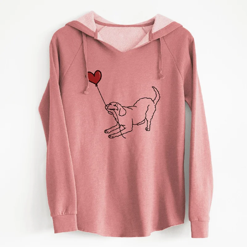 Labradoodle Heart String - Cali Wave Hooded Sweatshirt. Hoodie with Distressed Vintage Worn Labradoodle Heart String - Cali Wave Hooded Sweatshirt. Hoodie with Distressed Vintage Worn