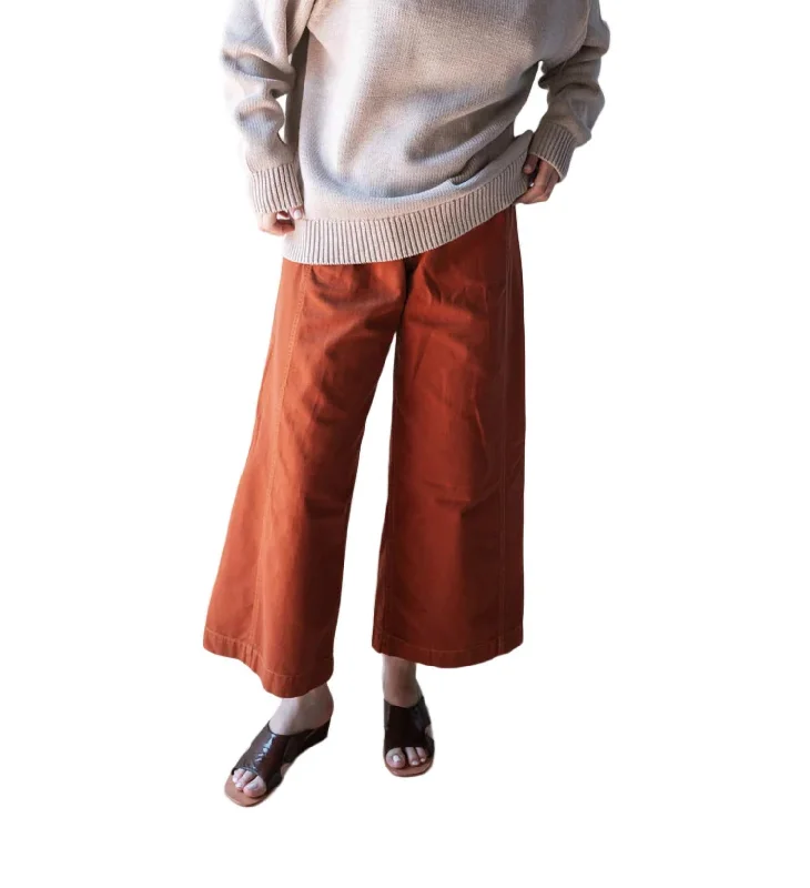 Garra Pant In Terracotta Classic Straight-Leg Pants
