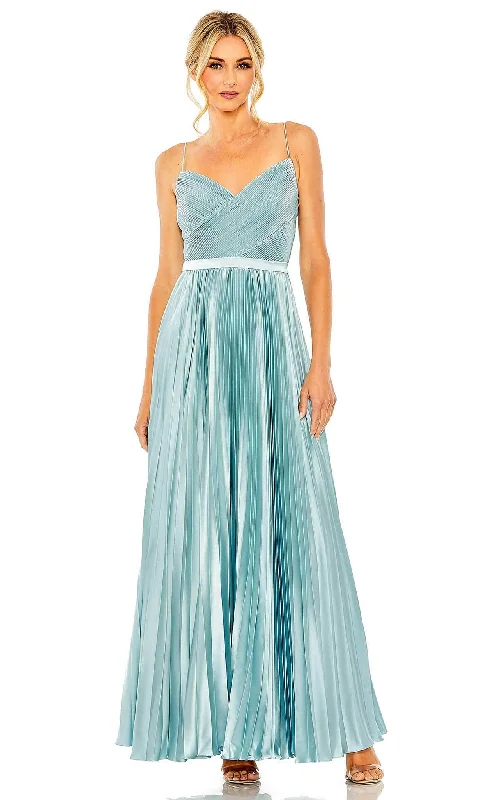 Ieena Duggal 49715 - Sleeveless Ruched Detailed Evening Dress Tunics Prom sequined