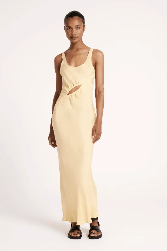 NUDE LUCY REI CUPRO DRESS - STRAW Tunics Evening elegant