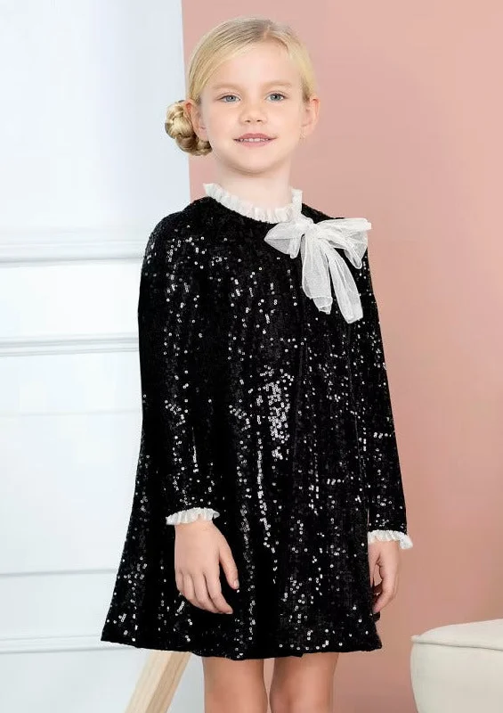 Abel & Lula Black Sequin Dress Tunics Chinos classic