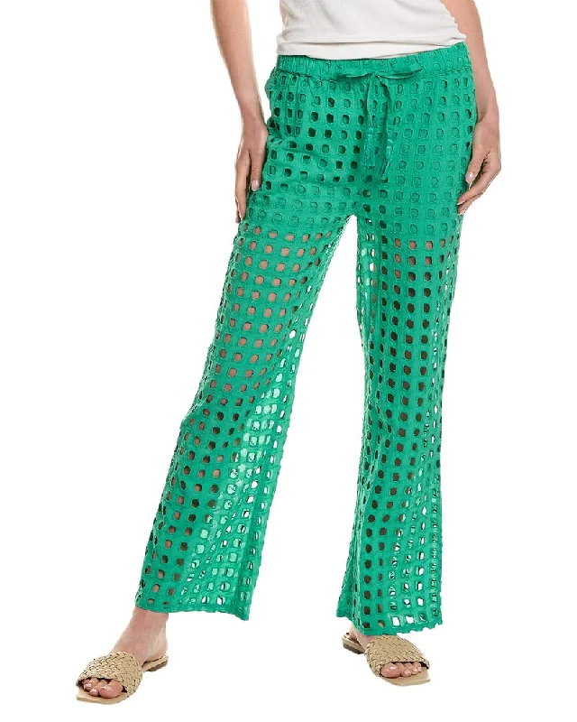 Surf Gypsy Box Eyelet Pant High-Waist Jogger Pants
