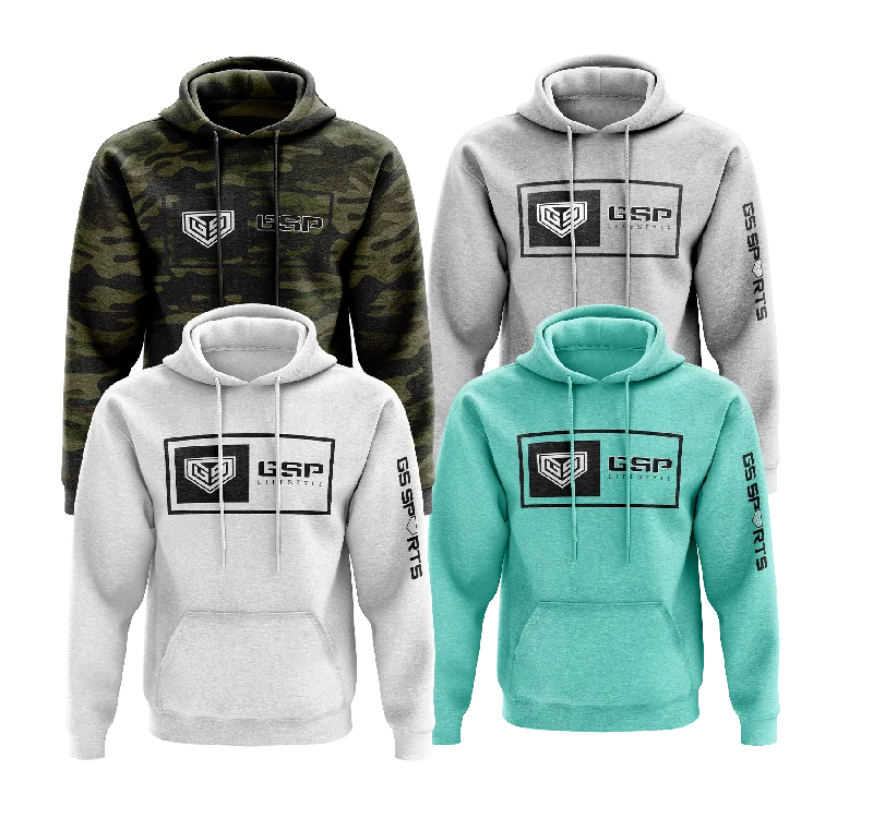 GSP Batters Box Unisex Fleece Hoodie. Hoodie with Hem Fringe Bohemian Relaxed