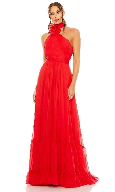 Mac Duggal A68209 - Sleeveless Rosette Evening Dress Tunics Formal black