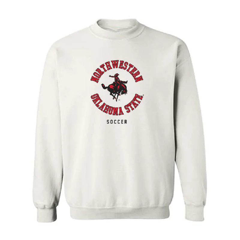 NWOSU - NCAA Women's Soccer : Madalyn Hundt - Classic Shersey Crewneck Sweatshirt. Hoodie with Thumb Holes Functional Cozy