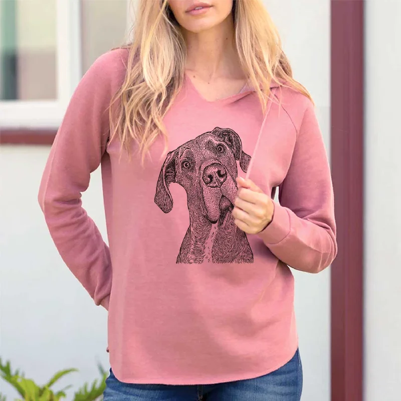 River the Great Dane - Cali Wave Hooded Sweatshirt. Hoodie with Oversized Fit Loose Comfortable River the Great Dane - Cali Wave Hooded Sweatshirt. Hoodie with Oversized Fit Loose Comfortable