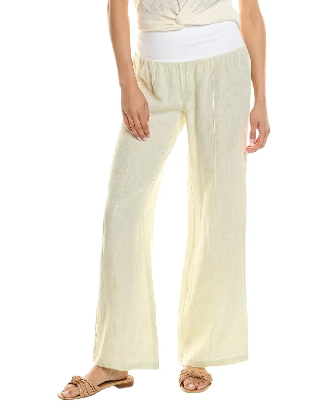 HIHO Marigot Roll Down Linen Pant Classic Stretch Pants