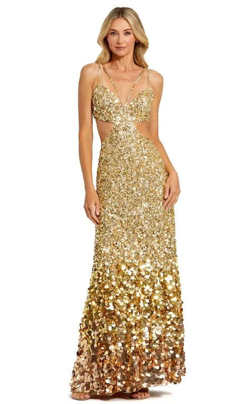 Mac Duggal 6077 - Ombre Sequin Evening Dress Tunics Silk luxurious