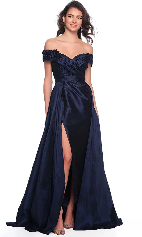 Dave & Johnny 11747 - Off Shoulder Overskirt Evening Dress Tunics Hiking breathable