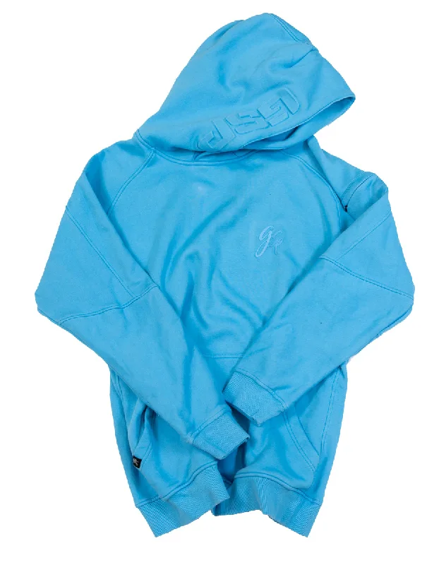 GSP Icon v3 Ultra Fleece Hoodie - Capri Blue. Hoodie with Zipper Versatile Modern