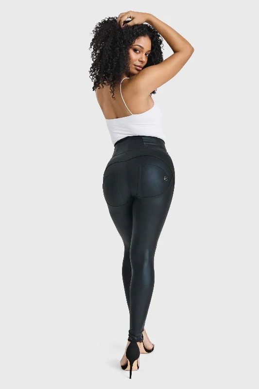 WR.UP® Disco Pants - Super High Waisted - Full Length - Black Chic Faux Leather Pants WR.UP® Disco Pants - Super High Waisted - Full Length - Black Chic Faux Leather Pants