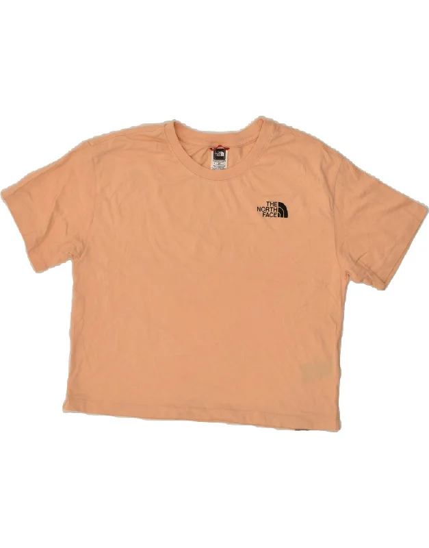 THE NORTH FACE Womens Crop Top UK 10 Small Orange Cotton Real Fur Shearling Chenille THE NORTH FACE Womens Crop Top UK 10 Small Orange Cotton Real Fur Shearling Chenille