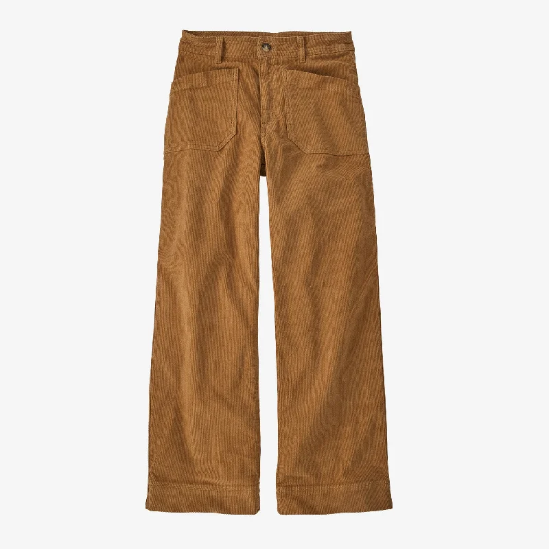 Patagonia Women's Wide-Leg Corduroy Pants - Nest Brown Chic Faux Leather Pants