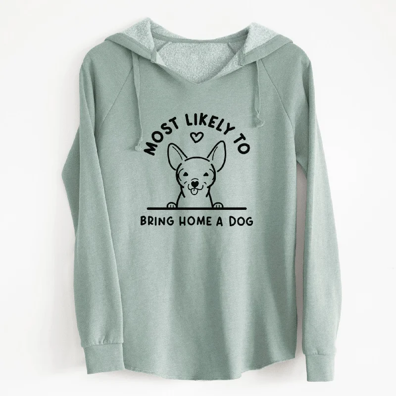 Most Likely to Bring Home a Dog - Chihuahua - Cali Wave Hooded Sweatshirt. Hoodie Jacket Zipper Layering Most Likely to Bring Home a Dog - Chihuahua - Cali Wave Hooded Sweatshirt. Hoodie Jacket Zipper Layering