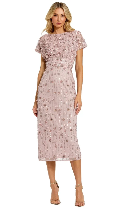 Mac Duggal 94117 - Dolman Sleeve Beaded Dress Tunics Fall fleece