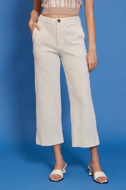 Bruna Corduroy Pant Comfortable Fleece Pants