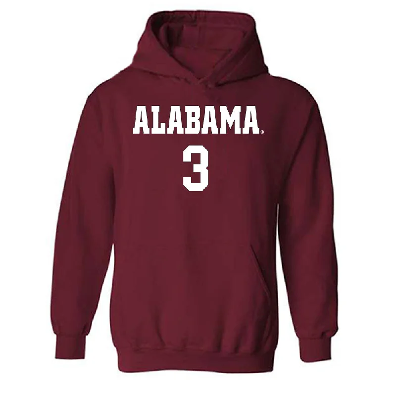 Alabama - NCAA Women's Soccer : Avery Brown - Replica Shersey Hooded Sweatshirt. Oversized Hoodie Comfort Casual