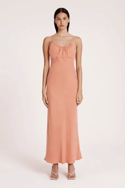 NUDE LUCY SOL CUPRO DRESS - WATERMELON Tunics Evening elegant