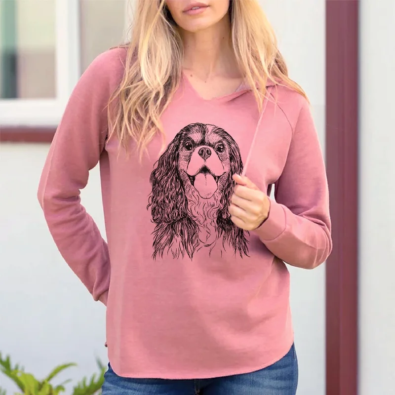 Brandy the Cavalier King Charles Spaniel - Cali Wave Hooded Sweatshirt. Hoodie with Ribbed Cuffs Snug Fit Comfort