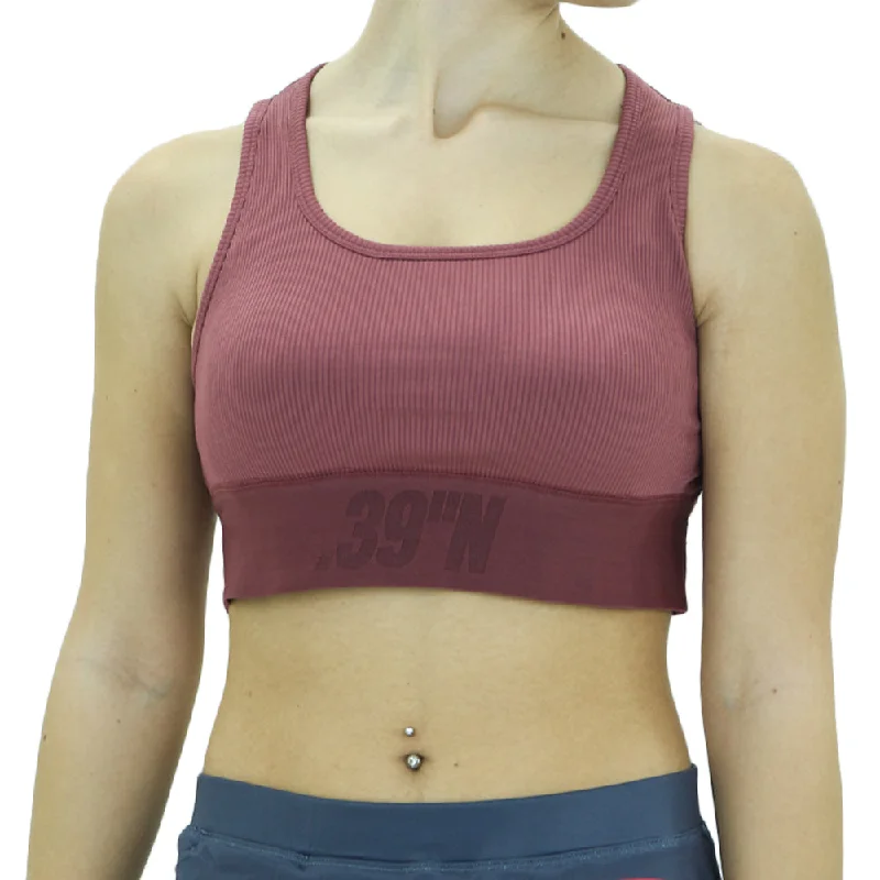 Women's Ribbed Sport Crop Top,Rosewood Notch Collar Peter Pan Collar Cowl Neck