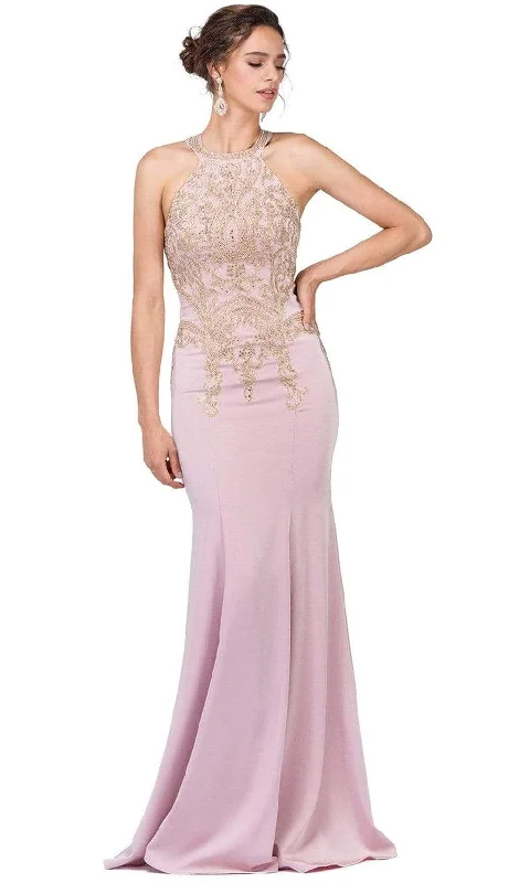 Dancing Queen 2457 - Sleeveless Trumpet Prom Dress Tunics Travel practical