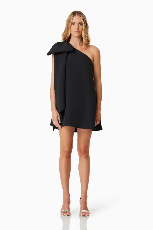 Kennedy Mini Party Dress In Black Tunics Sophisticated sleek