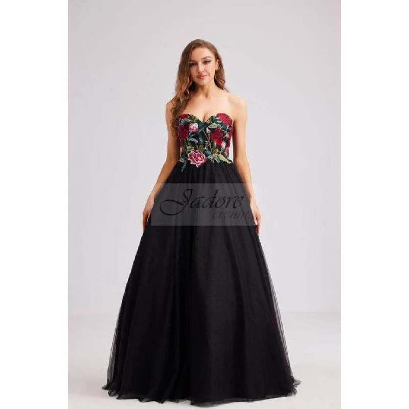 J'Adore Dresses J23030 - Strapless Sweetheart Ballgown sweetheart Neckline Romantic