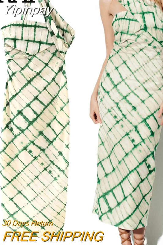 Yipinpay Asymmetric Long Dress Women Print Wrap Summer Dresses Woman 2023 Off Shoulder Midi Party Dresses Backless Sexy Dress Tunics Vintage classic Yipinpay Asymmetric Long Dress Women Print Wrap Summer Dresses Woman 2023 Off Shoulder Midi Party Dresses Backless Sexy Dress Tunics Vintage classic