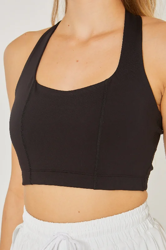 Activewear Halter Crop Top Love Tree 10098 Embroidered Appliqued Beaded